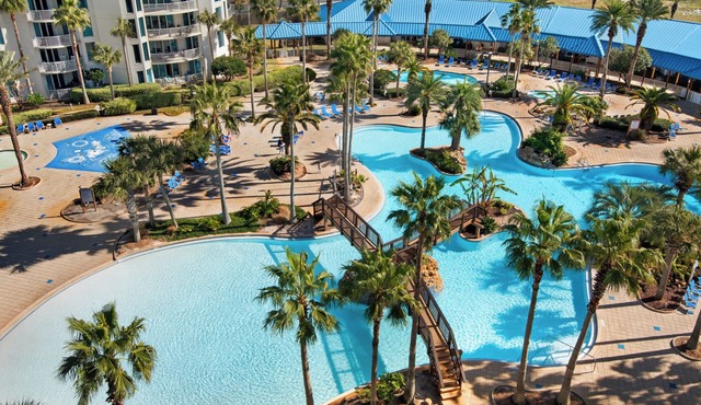 Palms Resort 2813: 2br, Pools, Courts, Gulf Views & Minutes to Beach!