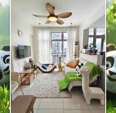 Panda House in JB, The house and is so cute Lovely