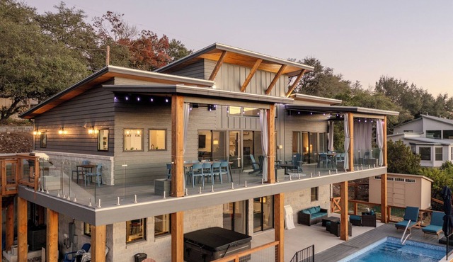 Panoramic Canyon Lake views | 5BR retreat w/pool, hot tub, & game room