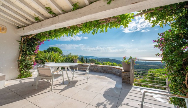 Panoramic sea view villa La Croix Valmer Peninsula of Saint Tropez