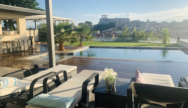 Panoramic view of the village