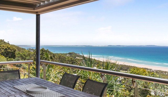 Panoramic views from this beautiful unit set high on the hill overlooking.