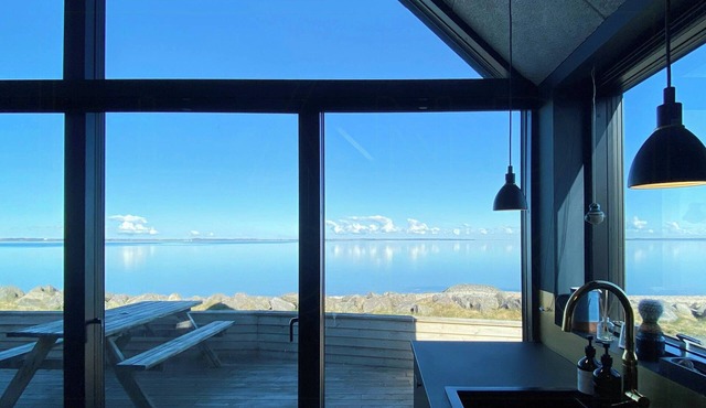 Panoramic views of Venø Bay at Handbjerg Marina
