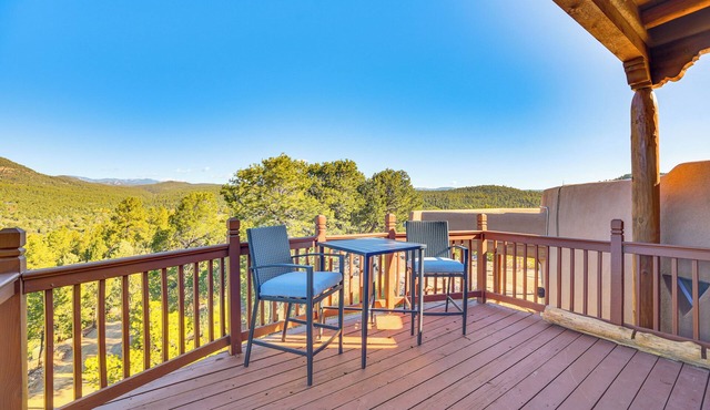 Panoramic Vistas: Glorieta Adobe Near Pecos River