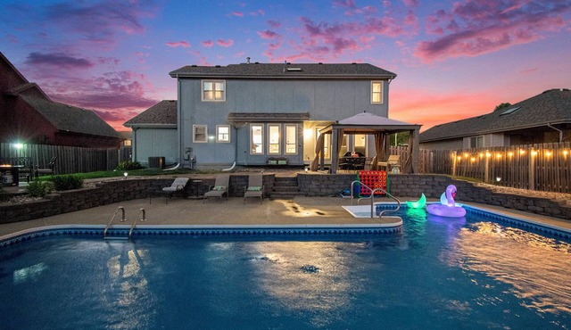Papillion Heated Saltwater Pool House