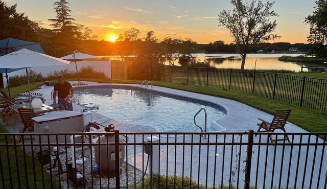 Paradise by the water with a private pool