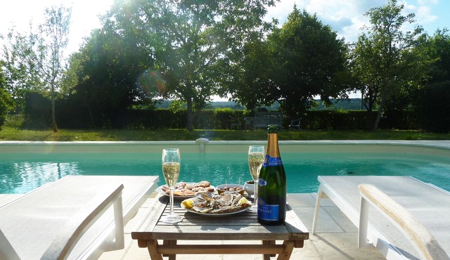 Paradise Francais - Lovely Stone Farmhouse with Private Heated Pool