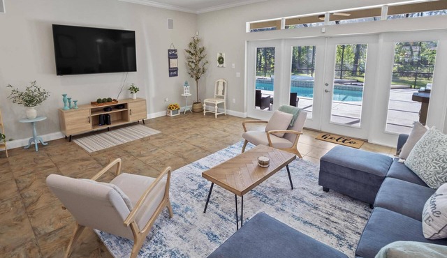 Paradise Palms Pool Home | Palm Coast | Close To The Beach | Dog Friendly | Game Room| Large Home