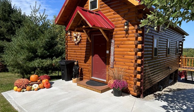 Paradise Peak Songbird Cabin with outdoor hot tub in the heart of Amish Country