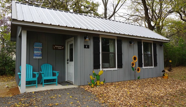 Paradise Point Cottage tucked in a shady relaxing setting.