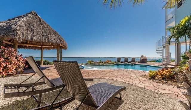 Paradise Point: Your Luxurious Waterfront Getaway with Pool, Tiki, Dockage, and Dog-Friendly Perks!