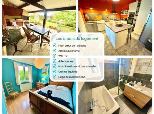 " Parenthèse Muretaine " Terrasse - 8 Pers - Wifi