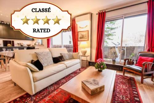 Paris-Daumesnil - Grand 2 pièces de charme sur jardin - 61m2, pour 4p - Large 4 star charming 1 BR apt for 4 with AC - Classement Officiel 4 étoiles