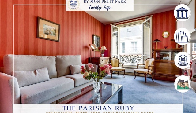 Parisian Ruby - Timeless Charm near Notre-Dame