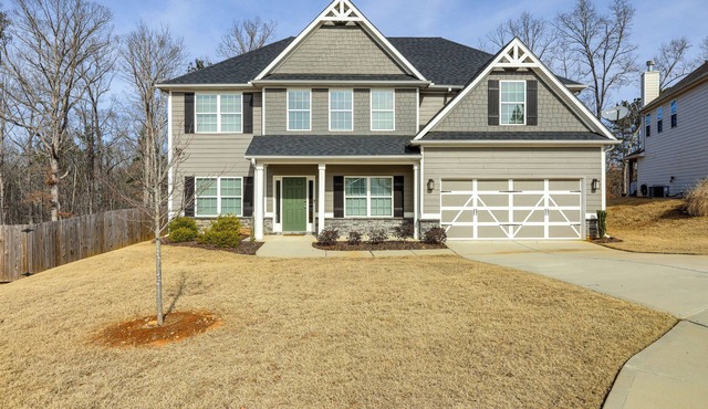 Patio w/Fireplace: Spacious Sharpsburg Home!