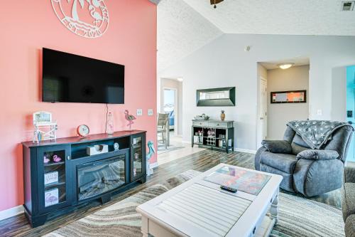 Patio, Yard & Lake Views: Home in Myrtle Beach!
