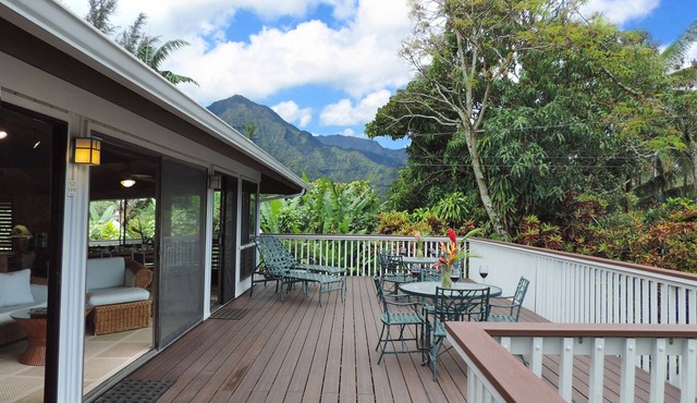 "Paulele Beach House" Perfect Hanalei location & great views