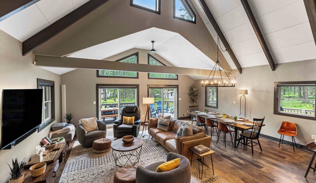 PBJ Chalet – Modern Pocono Stay w/Game Room, EV Charger & Fireplaces