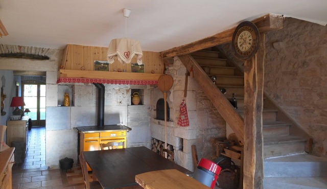 Peace and space for this magnificent renovated farmhouse with fireplace.