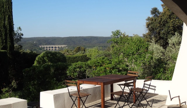 Peace And View On The Pont Du Gard