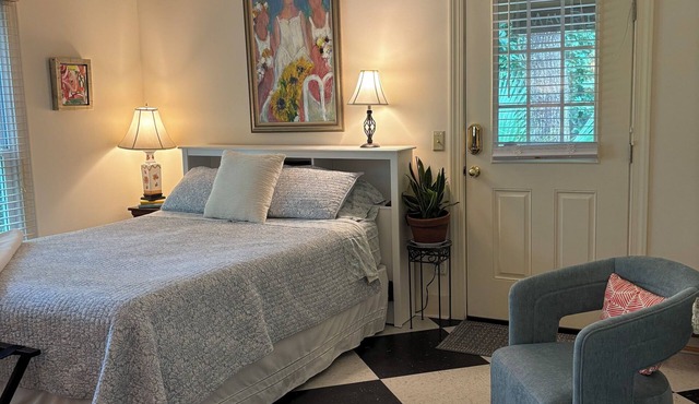 Peace Like A River is a charming one room efficiency, private entrance.