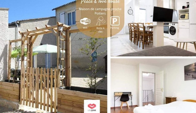 "Peace & love house" en campagne de Poitiers
