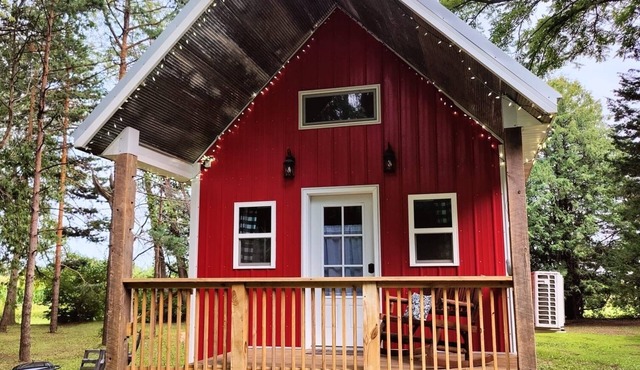 Peace & Simplicity in a Little Red Cabin on the Farm