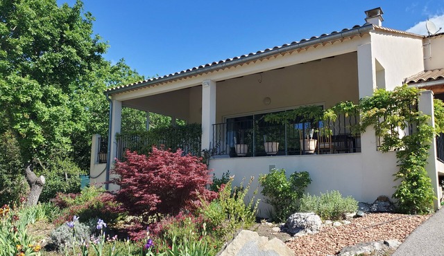 Peaceful home with large covered south-facing terrace