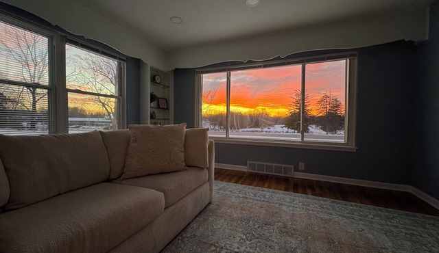 Peaceful 3-bedroom 2 full bath house finished basement AC in charming Greenwood.