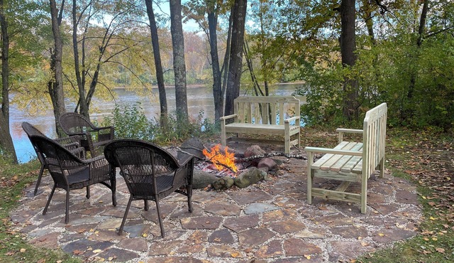 Peaceful cabin on the Flambeau River