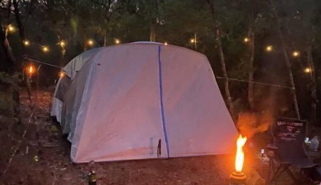 Peaceful campsite -head of Ocala National Forest trails.