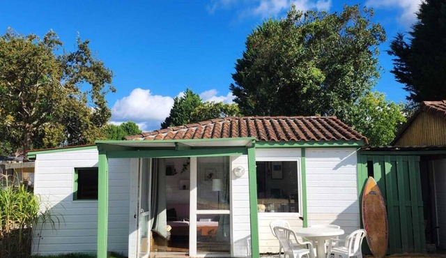 Peaceful chalet set between the Atlantic Ocean and pine forests.