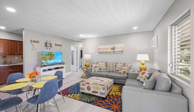 Peaceful Condo | Pool and Steps to Beach