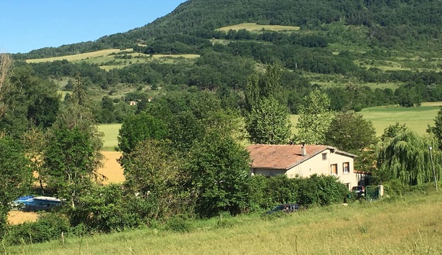 Peaceful countryside setting, private pool yet close to the village.