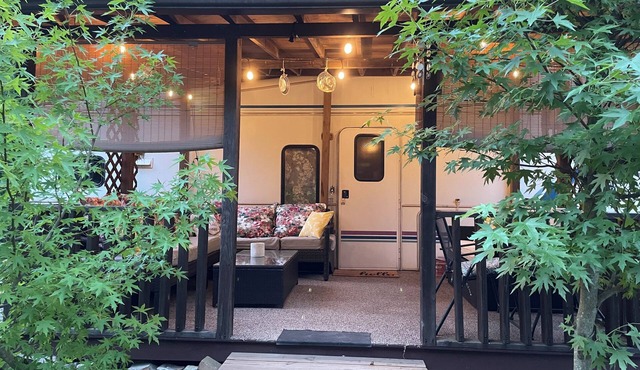 Peaceful Creekside Camper near Knoebels, Spyglass, and outdoor recreation.