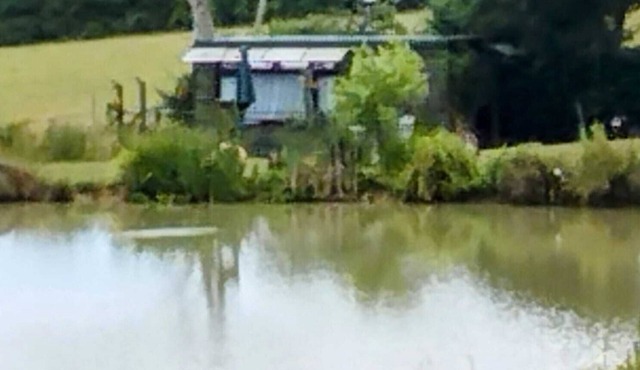 Peaceful en-suite cabin all mod cons. Close to and overlooking our fishing lake.