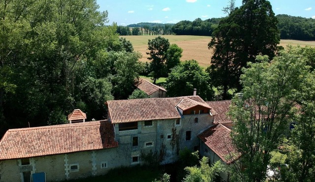 Peaceful restored water mill in the Dordogne.