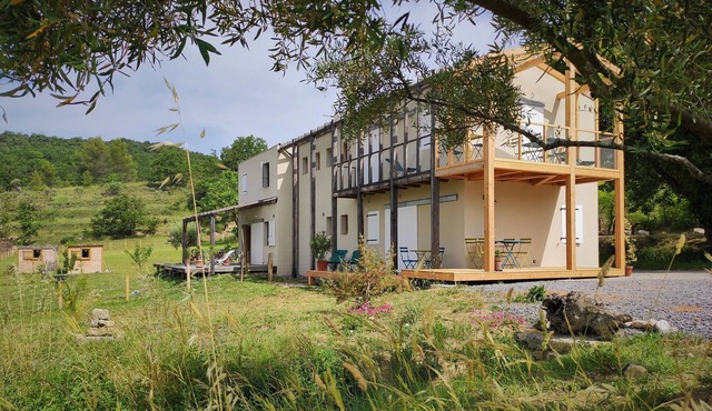 Peaceful garden level in the heart of southern Ardèche