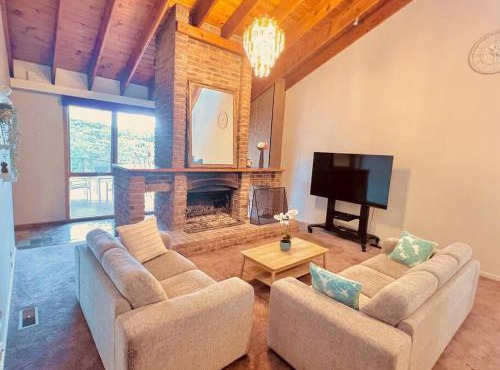 Peaceful home in forest