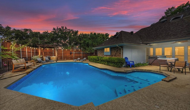 Peaceful Home w/Pool & Hot Tub + Huge Gameroom