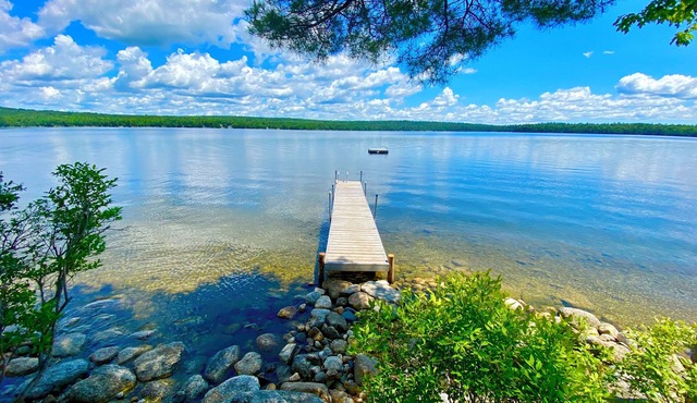 Peaceful lakeside private waterfront campsite; 45 min drive to Acadia! BYOTent