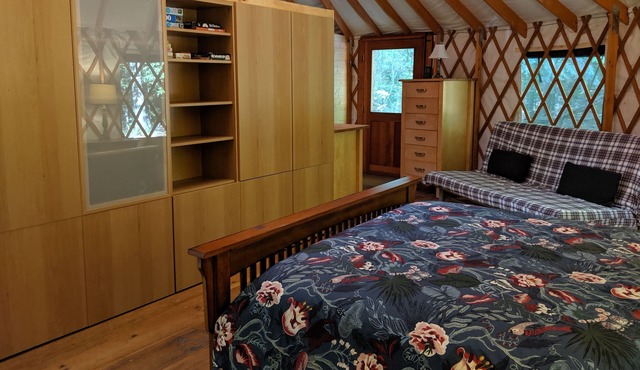 Peaceful Luxury Yurt on the river.