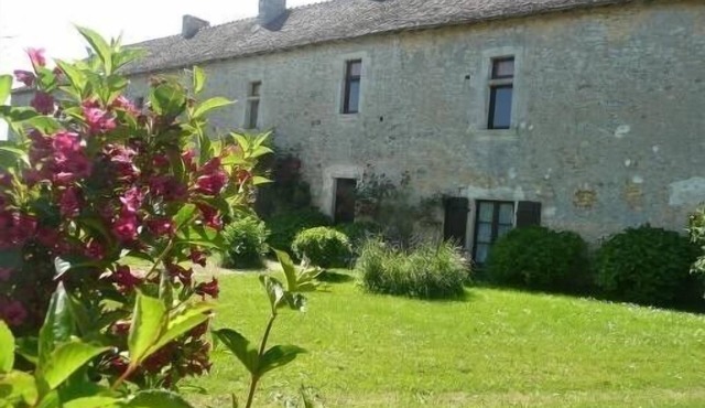 Peaceful manor house XVth century in the countryside.