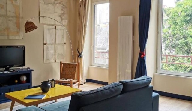 Peaceful marine bubble near station and port