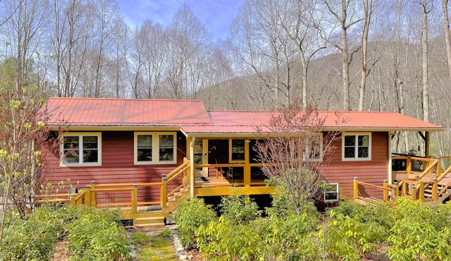 Peaceful Mountain Cabin Nestled on 3.5 Acres - Multi-Tier Deck, Creek Access!