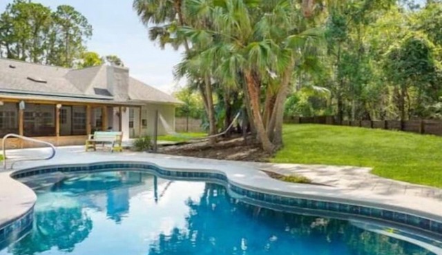 Peaceful Oasis Pool, Gameroom and waterfall