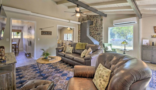 Peaceful Quilcene Riverfront Home w/ Hot Tub!