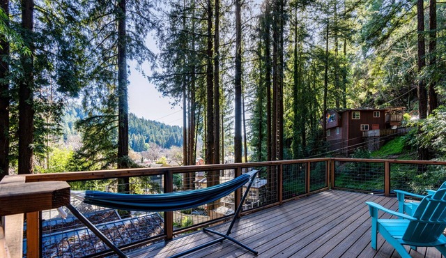 Peaceful Redwood Hideaway - Hot Tub, Hammock, Walk to Russian River and Downtown