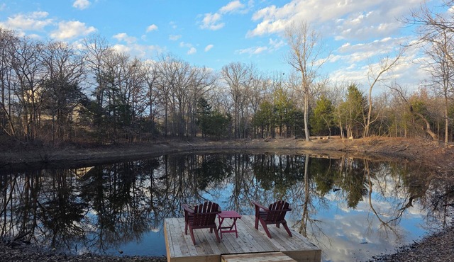 Peaceful Retreat w/Hot Tub, Fire Pit, Dock & Pond