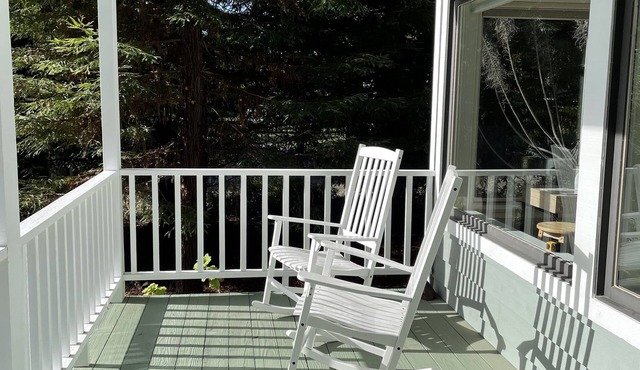 Peaceful Retreat with Ocean Views, Tall Pine Trees, and Beautiful Garden